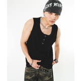 ブラック | アイレットヘンリーネックタンクトップ | WEGO【MEN】