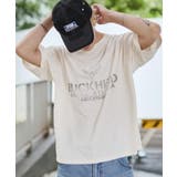 ホワイトアイボリー | ステンシルロゴグラフィックT(SS) | WEGO【MEN】