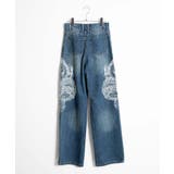 ドラゴン刺繍デニムパンツ | WEGO【WOMEN】 | 詳細画像18 