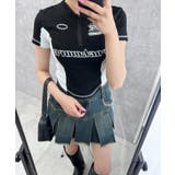 【Figments】プリーツヘムフリンジデニムミニスカート | WEGO【WOMEN】 | 詳細画像4