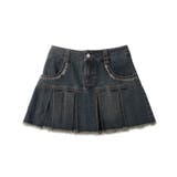 【Figments】プリーツヘムフリンジデニムミニスカート | WEGO【WOMEN】 | 詳細画像8