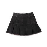 【Figments】プリーツヘムフリンジデニムミニスカート | WEGO【WOMEN】 | 詳細画像10