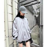 グレー | 【Figments】バイカラースーパービッグトラックジャケット | WEGO【WOMEN】