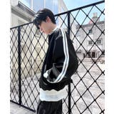 ブラック | 【Figments】バイカラースーパービッグトラックジャケット | WEGO【WOMEN】