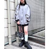 【Figments】バイカラースーパービッグトラックジャケット | WEGO【WOMEN】 | 詳細画像3 