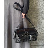 ブラック | 【Figments】ダブルポケットショルダーバッグ | WEGO【WOMEN】