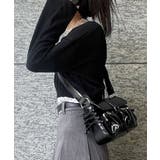 【Figments】ダブルポケットショルダーバッグ | WEGO【WOMEN】 | 詳細画像2