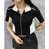 【Figments】SSバイカラートラックジャケット | WEGO【WOMEN】 | 詳細画像6 