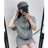 グレー | ダブルZIPナイロンセットアップ | WEGO【WOMEN】