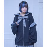 ブラック | ベイビーりぼんっちパーカー | WEGO【WOMEN】