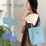 レディーストートバッグ チェック柄 大容量 | CLARAH【WOMEN】 | 詳細画像1