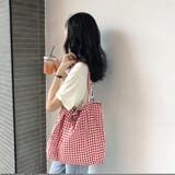 レディーストートバッグ チェックバッグ トートバッグ | CLARAH【WOMEN】 | 詳細画像6