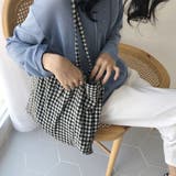 レディーストートバッグ チェックバッグ トートバッグ | CLARAH【WOMEN】 | 詳細画像7