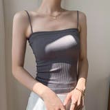 カップ付き リブ キャミソール | CLARAH【WOMEN】 | 詳細画像5