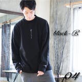 4.ブラックB | トレーナー 裏起毛 薔薇刺繍 長袖 バラ メンズ レディース | WESTSEA