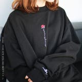 トレーナー 裏起毛 薔薇刺繍 長袖 バラ メンズ レディース | WESTSEA | 詳細画像6