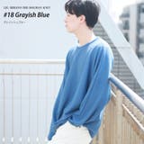 18.グレイッシュブルー | ドルマン ニット セーター | WESTSEA