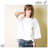 05.ホワイトC | Ｔシャツ 半袖 薔薇刺繍 | WESTSEA