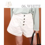 06.ホワイト | 【WESTSEA】 ハイウエスト ショートパンツ | WESTSEA