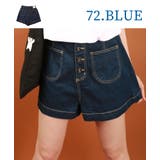 72.ブルー | 【WESTSEA】 ハイウエスト ショートパンツ | WESTSEA