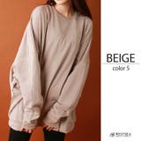 5.ベージュ | 裏毛ドルマントレーナースウェット トレーナー メンズ | WESTSEA