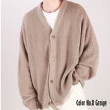 8.グレージュ | モヘアタッチ ニット カーディガン | WESTSEA