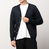 4.ネイビー | シープカシミアミックスニットカーディガン カーディガン メンズ | WESTSEA