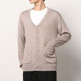 7.グレージュ | シープカシミアミックスニットカーディガン カーディガン メンズ | WESTSEA