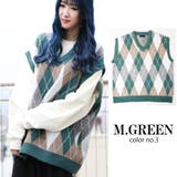 3.Mグリーン | ゴルフ ニット ベスト | WESTSEA