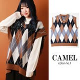 1.キャメル | ゴルフ ニット ベスト | WESTSEA