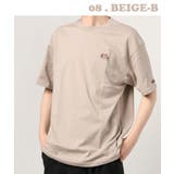 08.ベージュB | 【WESTSEA】レトロ tシャツ 半袖 | WESTSEA