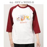 04.オフ×ワインB | レトロ tシャツ 7分袖 | WESTSEA
