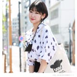 01.ホワイト | 柄シャツ オープンカラー アニマルプリント | WESTSEA
