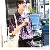 02.ブラック | 柄シャツ オープンカラー アニマルプリント | WESTSEA