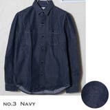 3.ネイビー | シャツ メンズ デニムシャツ | WESTSEA