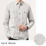 4.ホワイト | シャツ メンズ デニムシャツ | WESTSEA