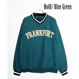 10.ブルーグリーンA | リブライン ナイロン プルオーバー | WESTSEA