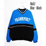 16.ブルー×ブラックB | リブライン ナイロン プルオーバー | WESTSEA