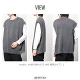 ダメージ加工ベスト コットン ニット | WESTSEA | 詳細画像5 
