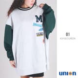 01.アッシュ×ダークグリーン | 76配色トレーナー | WESTSEA