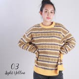 ジャガードボーダー柄オーバーサイズクルー | WESTSEA | 詳細画像10