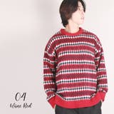 ジャガードボーダー柄オーバーサイズクルー | WESTSEA | 詳細画像12