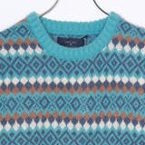 ジャガードボーダー柄オーバーサイズクルー | WESTSEA | 詳細画像7