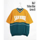 7.イエロー×ブルーグリーンB | ナイロン半袖プルオーバー | WESTSEA