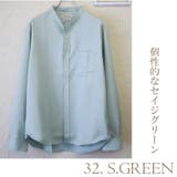 32.セージグリーン | シャツ 長袖 とろみシャツ | WESTSEA