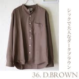 36.Dブラウン | シャツ 長袖 とろみシャツ | WESTSEA