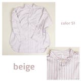 51.ベージュ | シャツ ワイシャツ バンドカラーシャツ | WESTSEA