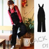 01.ブラック | SS~XL展開 オーバーオール コーデュロイ | WESTSEA