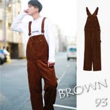 93.ブラウン | SS~XL展開 オーバーオール コーデュロイ | WESTSEA