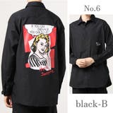 6.ブラックB | メンズカジュアルシャツ 長袖 メンズ | WESTSEA